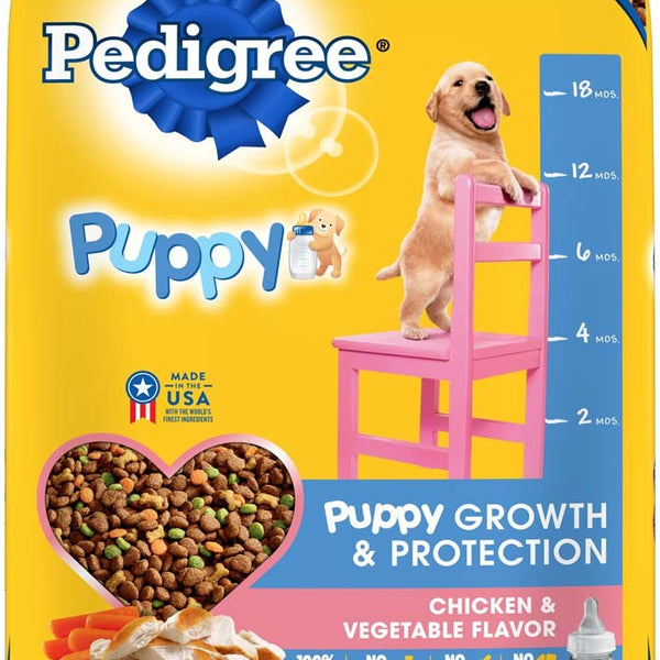 Pedigree Puppy Growth & Protection Dry Dog Food Chicken & Vegetable 1ea/16.3 lb