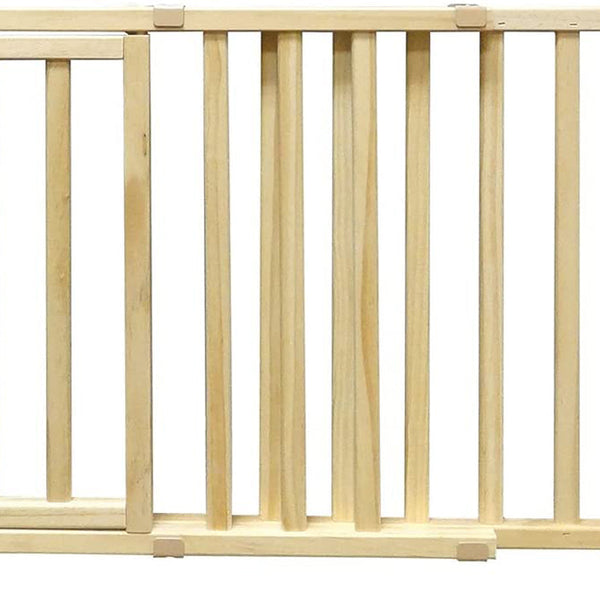 Four Paws Walkover Wood Dog Gate with Door 1ea/30-44 in W X 18 in H