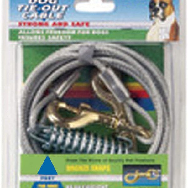 Four Paws Heavy Weight Dog Tie Out Cable Silver 1ea/30 ft