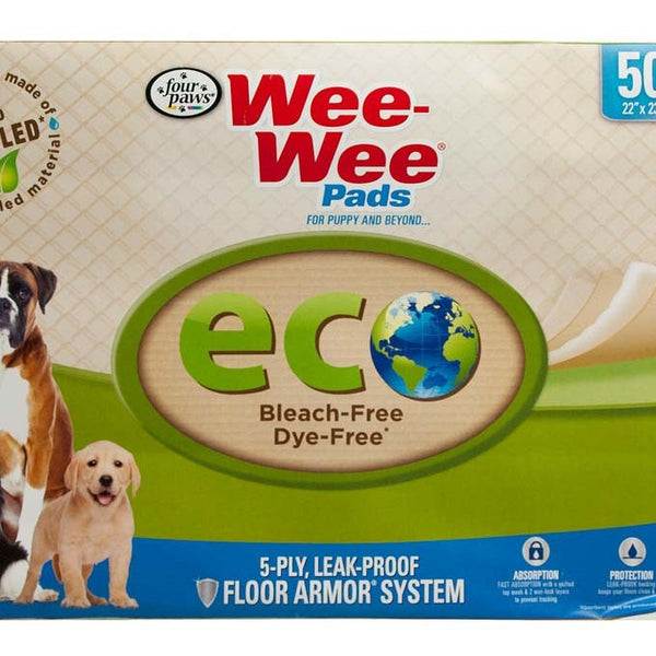 Four Paws Wee-Wee Puppy Pee Pads Eco-Friendly Eco-Friendly 1ea/50 ct