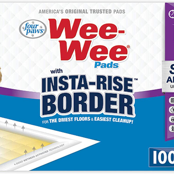 Four Paws Four Paws Wee-Wee Super Absorbent Dog Pee Pads with Insta-Rise® Border 1ea/10 ct