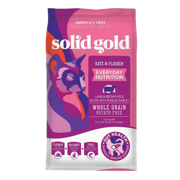 Solid Gold Cat Katze-N-Flocken Lamb 4Lb