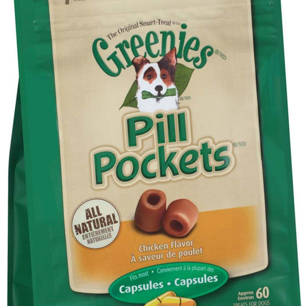 Greenies Pill Pockets for Capsules Chicken 1ea/60 ct, 15.8 oz