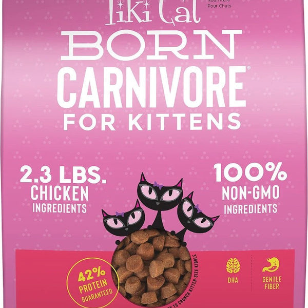Tiki Pet Cat Carnivore Kitten Grain Free Chicken and Eggs 2.8lbs.