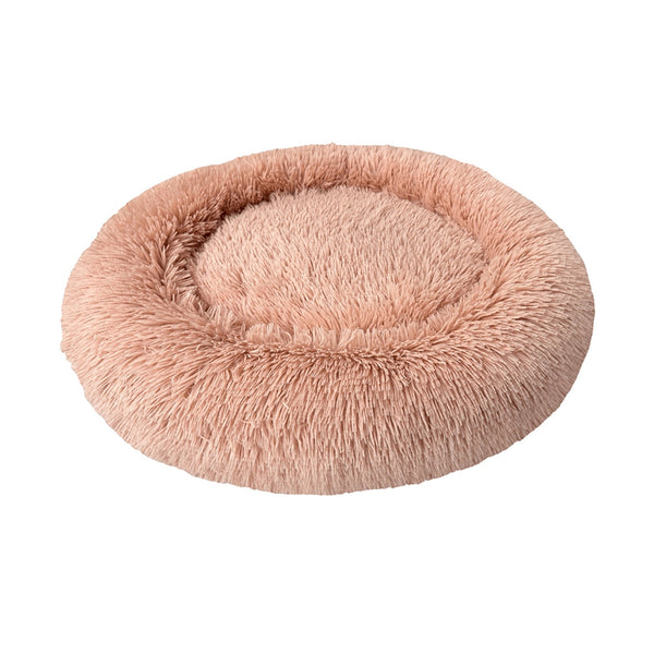 Ethical Pet Sleep Zone Luxe Round Faux Fur 39? Dusty Rose