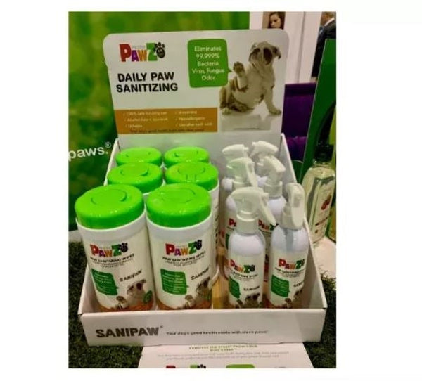 Pawz Dog Sanipaw Combo Display 12Pc