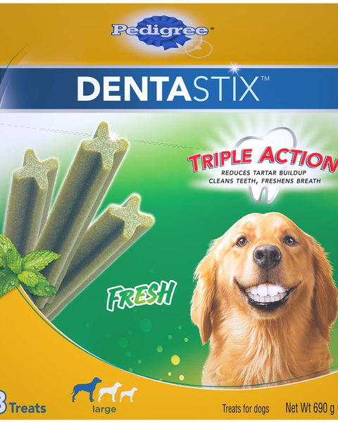 Pedigree DENTASTIX Dog Dental Treat Fresh 1ea/28 ct