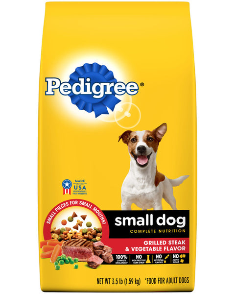 Pedigree Complete Nutrition Small Breed Adult Dry Dog Food Grilled Steak & Vegetable 1ea/3.5 lb