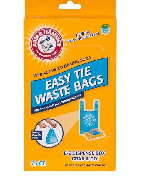 Arm & Hammer Easy-Tie Waste Bags Blue 1ea/75 ct