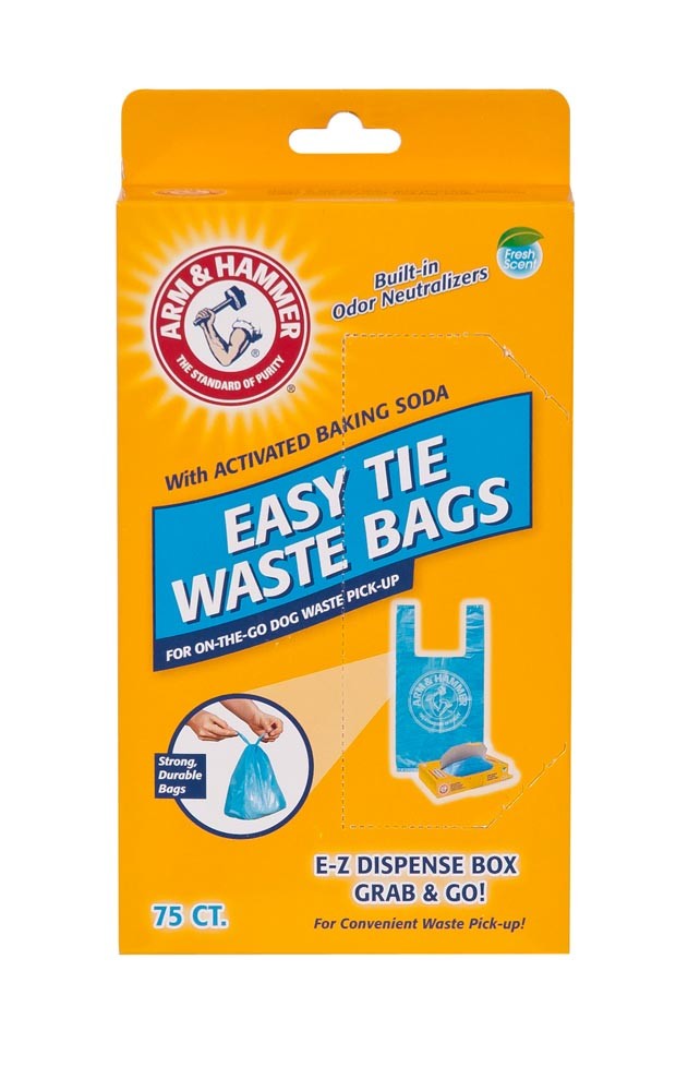 Arm & Hammer Easy-Tie Waste Bags Blue 1ea/75 ct