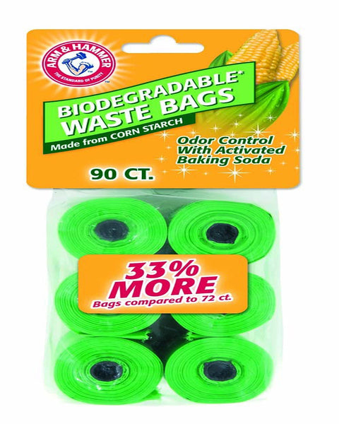 Arm & Hammer Disposable Corn Starch Waste Bags Refills Green 1ea/90 ct