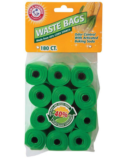 Arm & Hammer Disposable Corn Starch Waste Bags Refills Green 1ea/180 ct