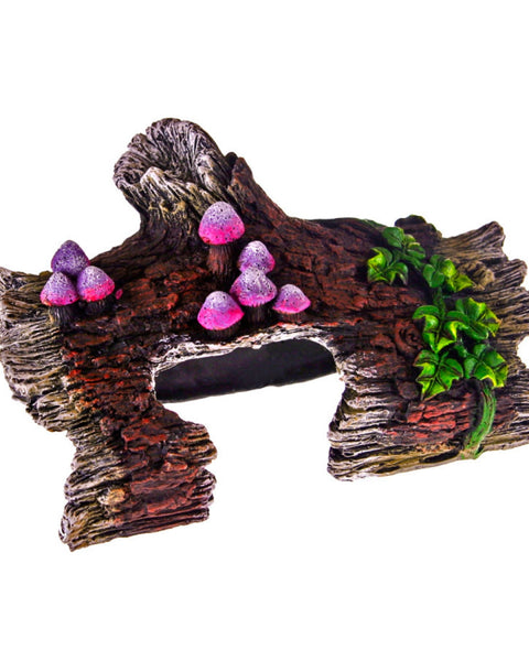 Blue Ribbon Pet Products Log Hideaway w/Vines Ornament 1ea/One Size