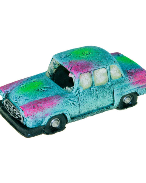 Blue Ribbon Pet Products Sunken Car Wreck Ornament Blue, 1ea/One Size