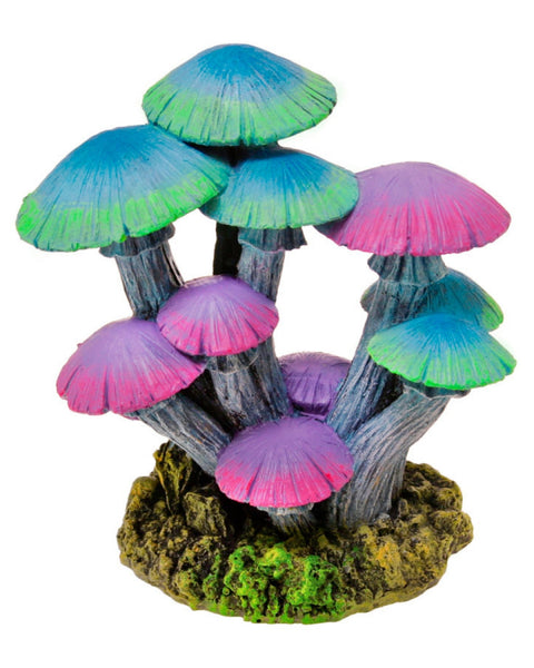 Blue Ribbon Pet Products Glowing Mushroom Garden Ornament Tall, Purple & Blue, 1ea/LG