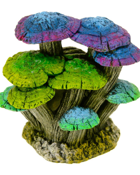 Blue Ribbon Pet Products Glowing Driftwood Mushroom Garden Ornament Blue & Green, 1ea/One Size