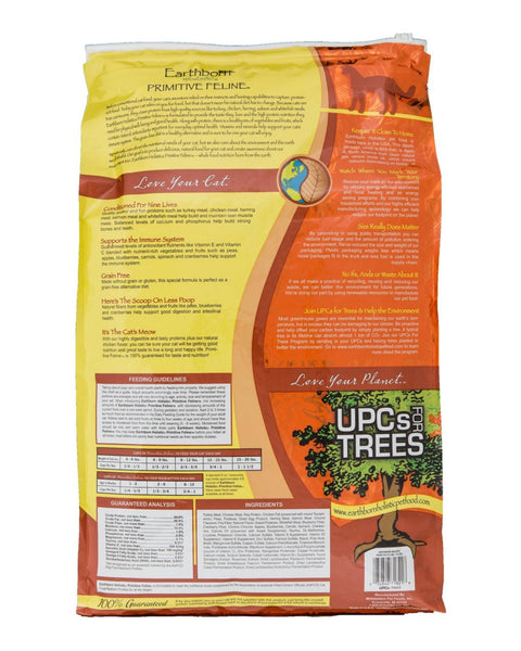 Earthborn Holistic Primitive Feline Grain Free Dry Cat Food 1ea/14 lb