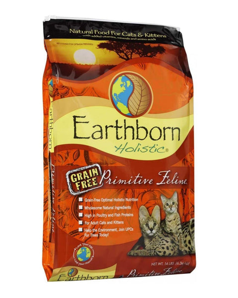 Earthborn Holistic Primitive Feline Grain Free Dry Cat Food 1ea/14 lb