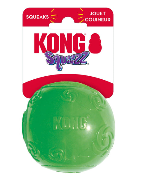 KONG Squeezz Ball Dog Toy Color Assorted 1ea/LG
