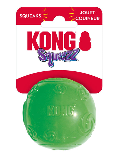 KONG Squeezz Ball Dog Toy Color Assorted 1ea/MD