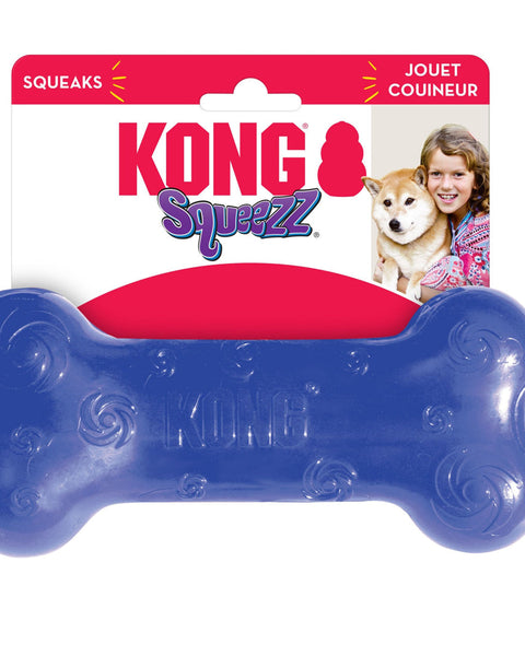 KONG Squeezz Bone Dog Toy Assorted 1ea/LG
