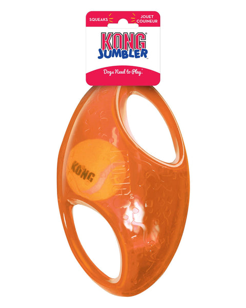 KONG Jumbler Dog Toy Football Assorted 1ea/LG/XL