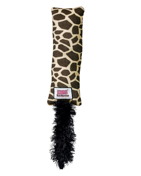 KONG Kickeroo Plush Pattern 1 Catnip Cat Toy Brown 1ea/One Size