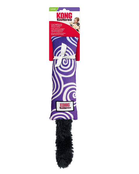 KONG Kickeroo Plush Swirl Pattern Catnip Cat Toy Assorted 1ea/One Size