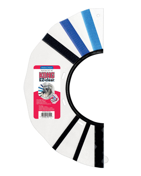 KONG E-Collar Clear/Blue/Black 1ea/MD