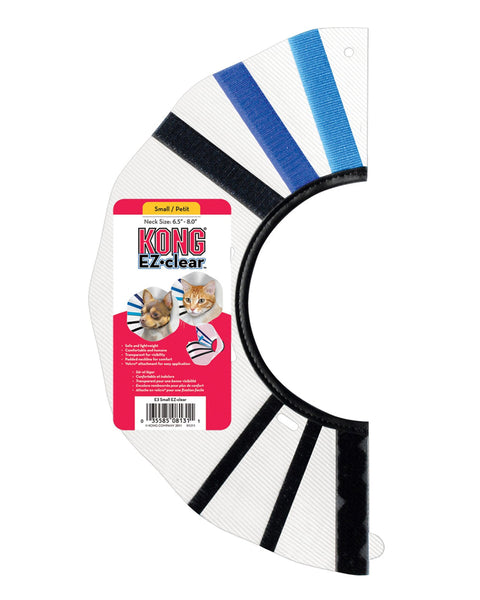 KONG E-Collar Clear/Blue/Black 1ea/SM