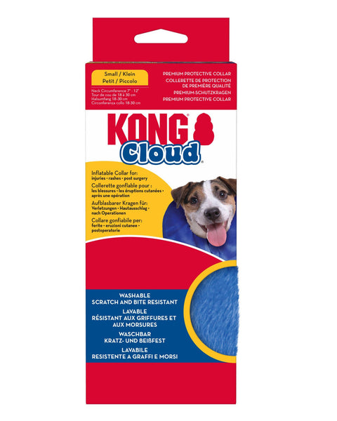 KONG Inflatable E-Collar Blue 1ea/SM