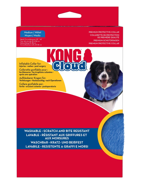KONG Inflatable E-Collar Blue 1ea/MD