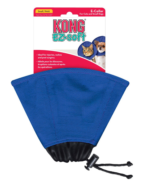 KONG E-Collar for Cats and Small Dogs Blue 1ea/SM
