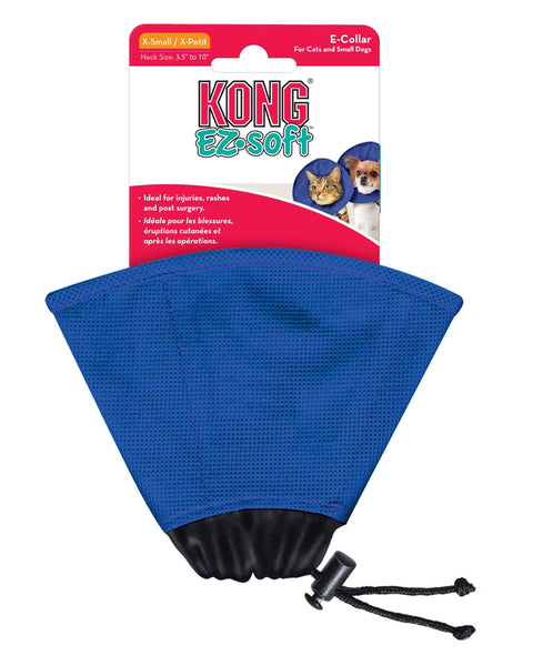 KONG E-Collar for Cats and Small Dogs Blue 1ea/XS
