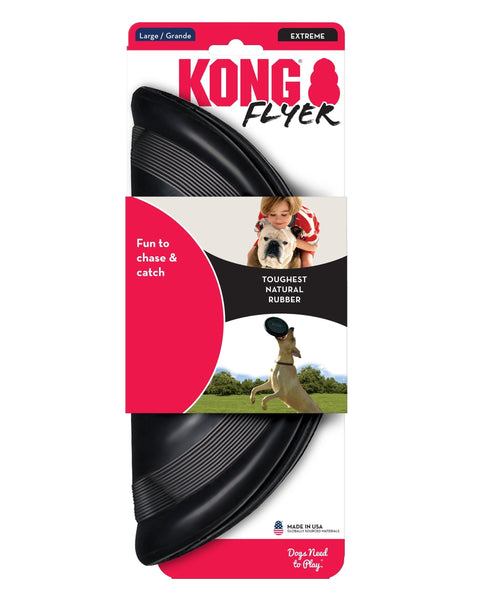 KONG Extreme Flyer Dog Toy Black 1ea/LG