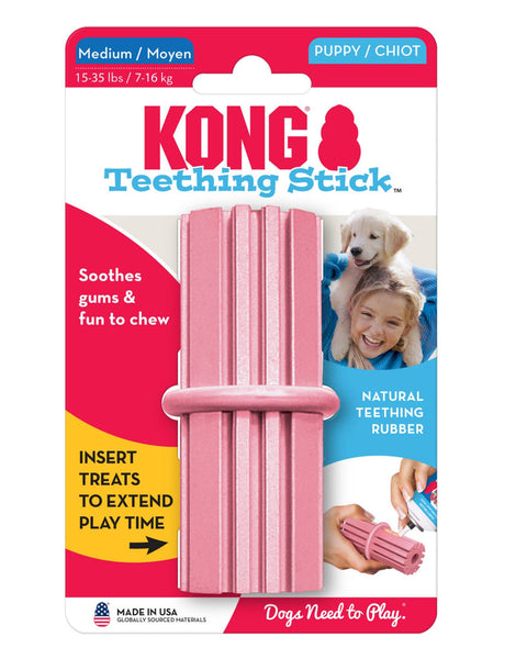 KONG Teething Stick Puppy Toy Assorted 1ea/MD