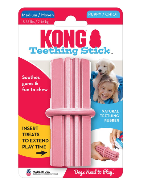KONG Teething Stick Puppy Toy Assorted 1ea/MD