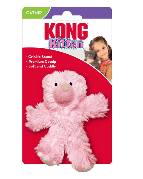 KONG Kitten Plush Catnip Teddy Bear Toy Assorted 1ea/One Size