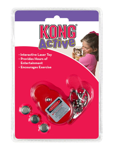 KONG Active Laser 2 Cat Toy Red 1ea/One Size