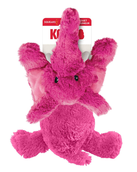 KONG Cozie Elmer Elephant Plush Dog Toy Pink 1ea/MD