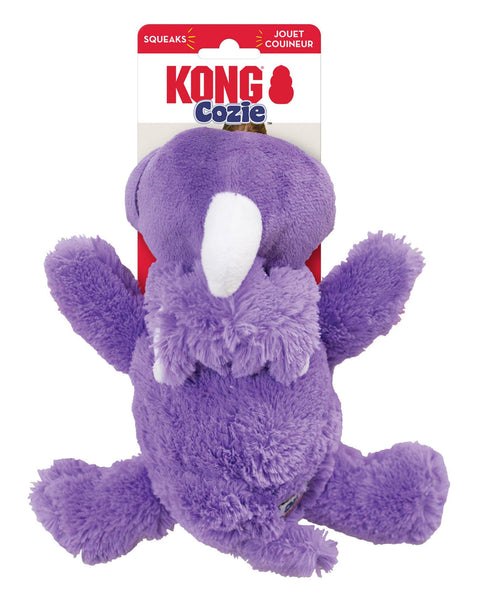 KONG Cozie Rosie Rhino Plush Dog Toy Purple 1ea/MD