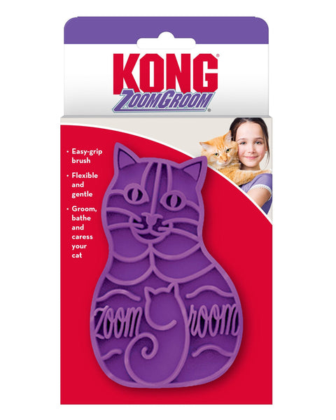 KONG Cat Zoomgroom Purple 1ea/One Size