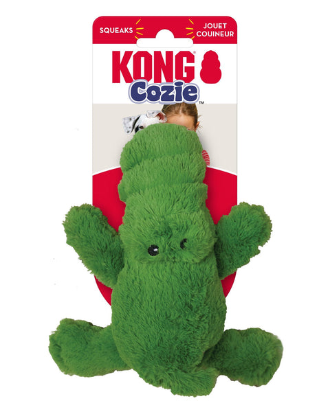 KONG Cozie Ali Alligator Plush Dog Toy Green 1ea/SM
