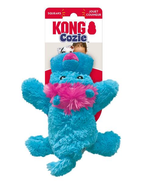 KONG Cozie King Lion Plush Dog Toy Blue 1ea/SM