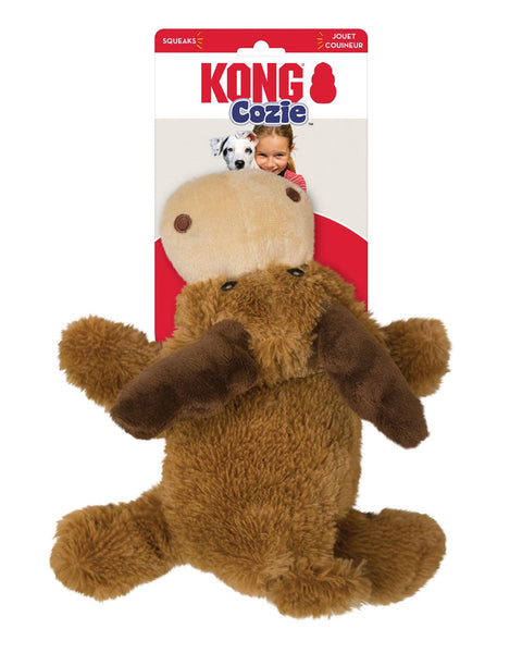 KONG Cozie Marvin Moose Plush Dog Toy Brown 1ea/XL