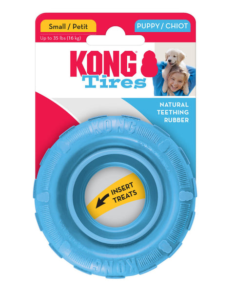 KONG Puppy Tires Dog Toy Assorted 1ea/SM