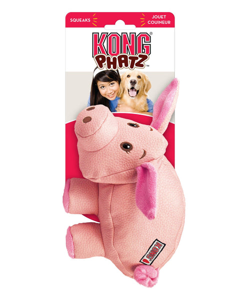 KONG Phatz Dog Toy Pig Pink 1ea/MD