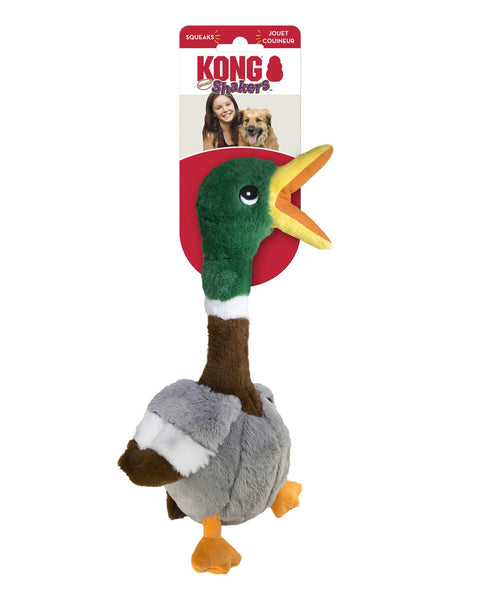 KONG Shakers Honkers Duck Dog Toy Multi-Color 1ea/SM