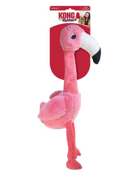 KONG Shakers Honkers Flamingo Dog Toy Pink 1ea/LG