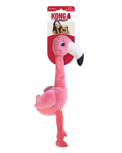 KONG Shakers Honkers Flamingo Dog Toy Pink 1ea/SM
